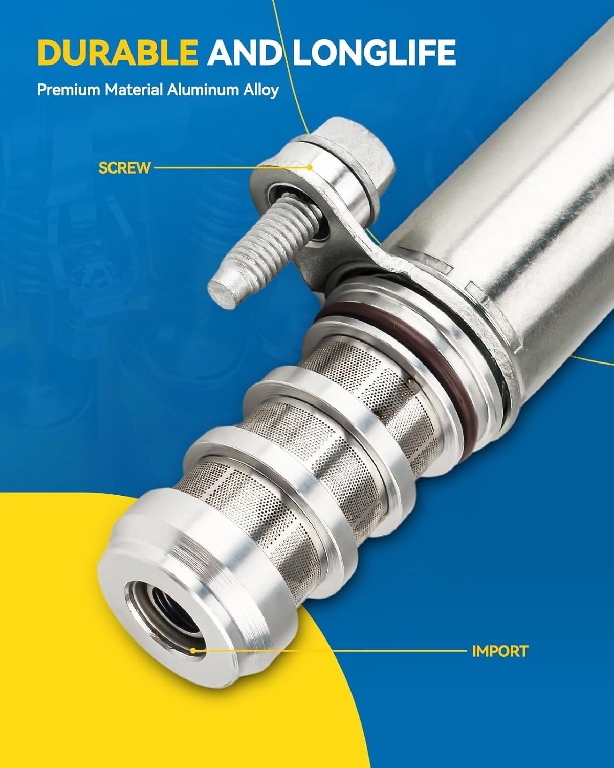 PHILTOP 2 PCS Solenoid Variable Valve Timing Solenoid Compatible with Chevrolet Equinox, Malibu, Terrain, Cobalt, HHR, Verano, G6, Captiva,Replace Intake Solenoid 917215,Exhaust Solenoid 917216