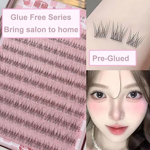 Miniatura 3 de Extensiones de pestañas DIY Pestañas de ángel Natural Home Injertado Sandwich Falsas Pestañas individuales Falsas Pestañas Racimo Pestañas Flor