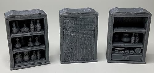 Miniatura 5 de Estantería y Armario - RPG 128 - Calabozos y Dragones - DND - Pathfinder - Señor del Anillo - Figurita en miniatura (grissin pintar)