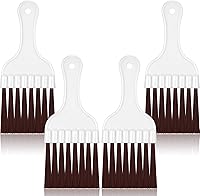 Vista 1 de Boao 4 Packs Coil Brush Air Conditioner Condenser Refrigerator Cleaning HVAC Coil Cleaner Small Plastic Whisk Brush (Brown)