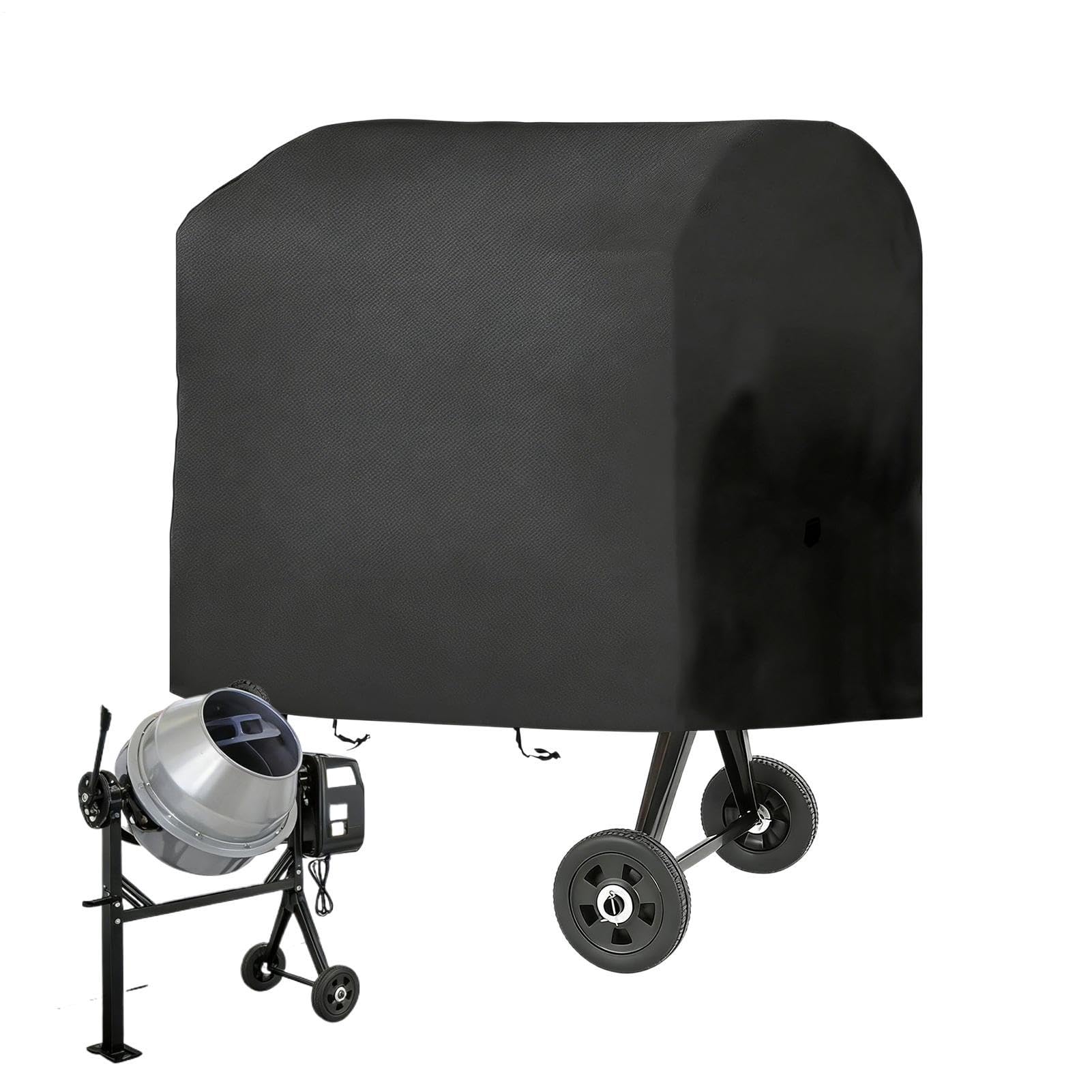 Housse de protection imperméable pour bétonnière - Protection UV - 130 x 80 x 110 cm - Protection contre les intempéries