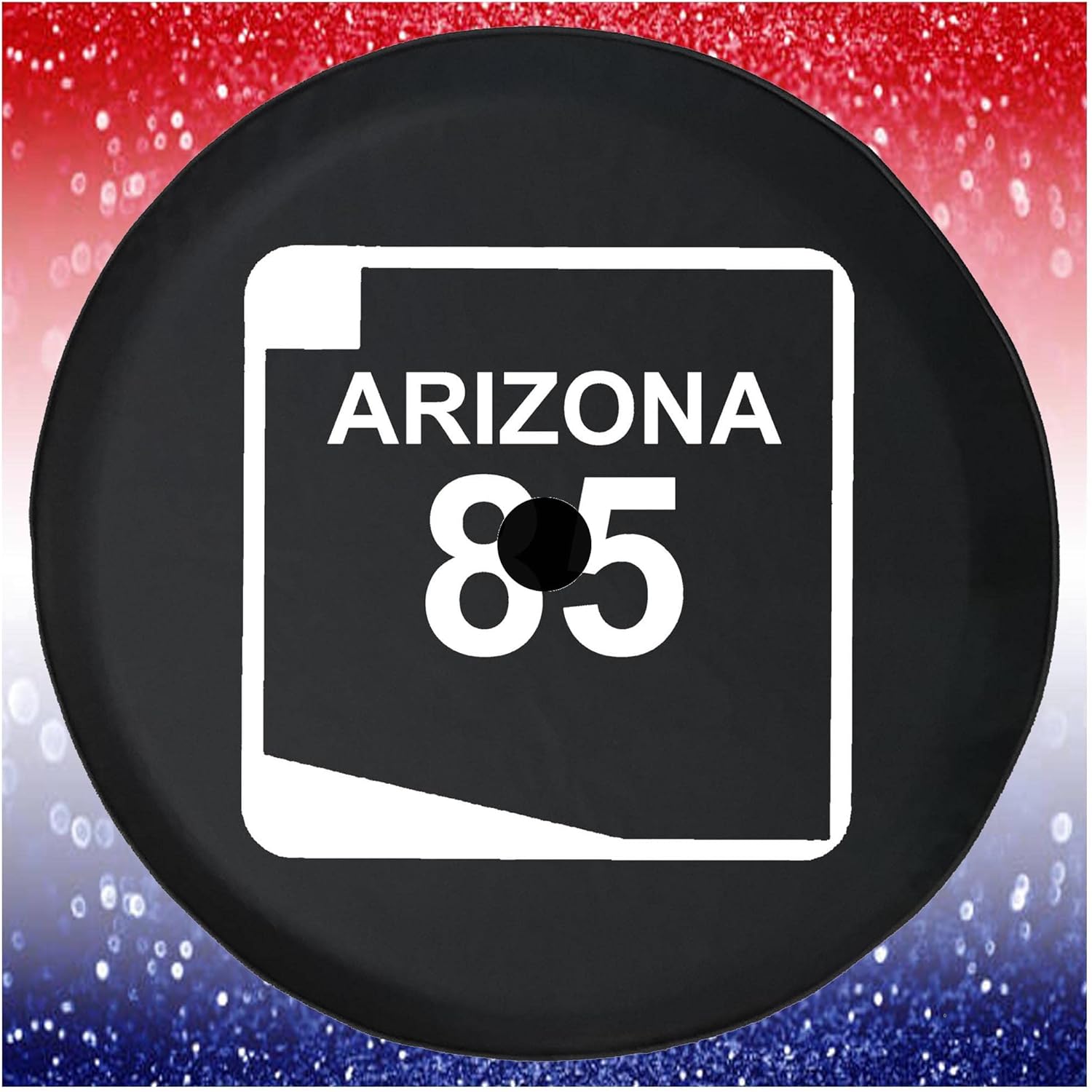 Spare Tire Cover Arizona State Route 85 Black Accessories for Trailers Trucks SUVs RV Campers 28-29 Inch