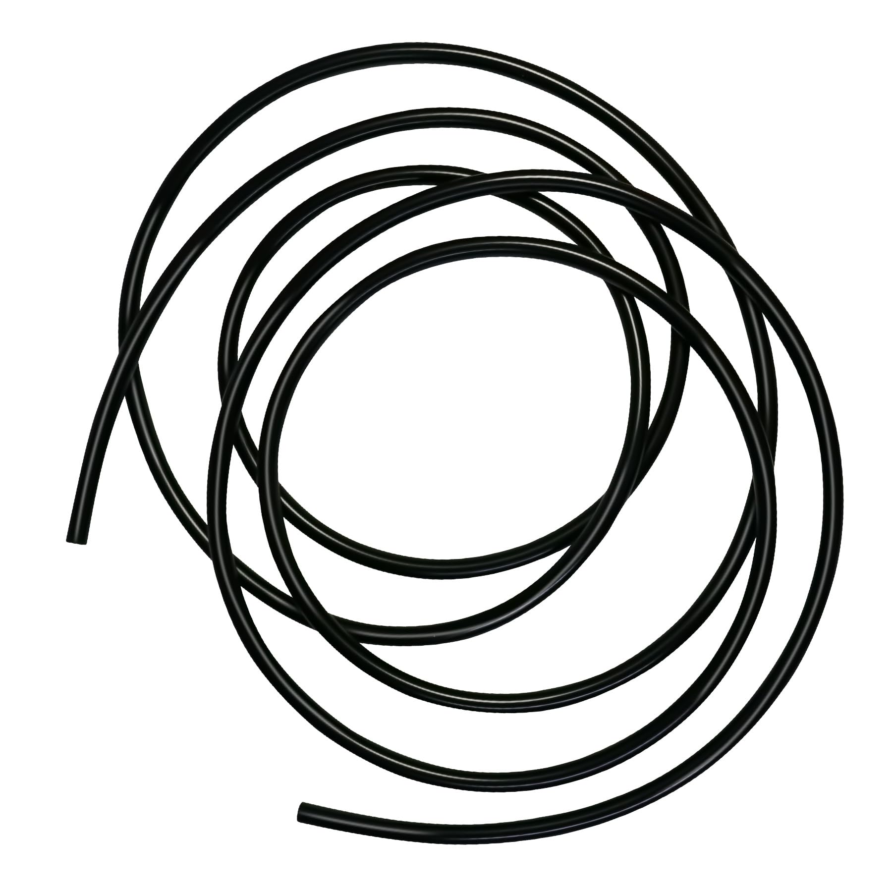 iMeistek Flexible Silicone Tubing, 3mm ID x 6mm OD 4.5m Length Silicone Hose for Aquarium Pumps and Air Hoses,Black