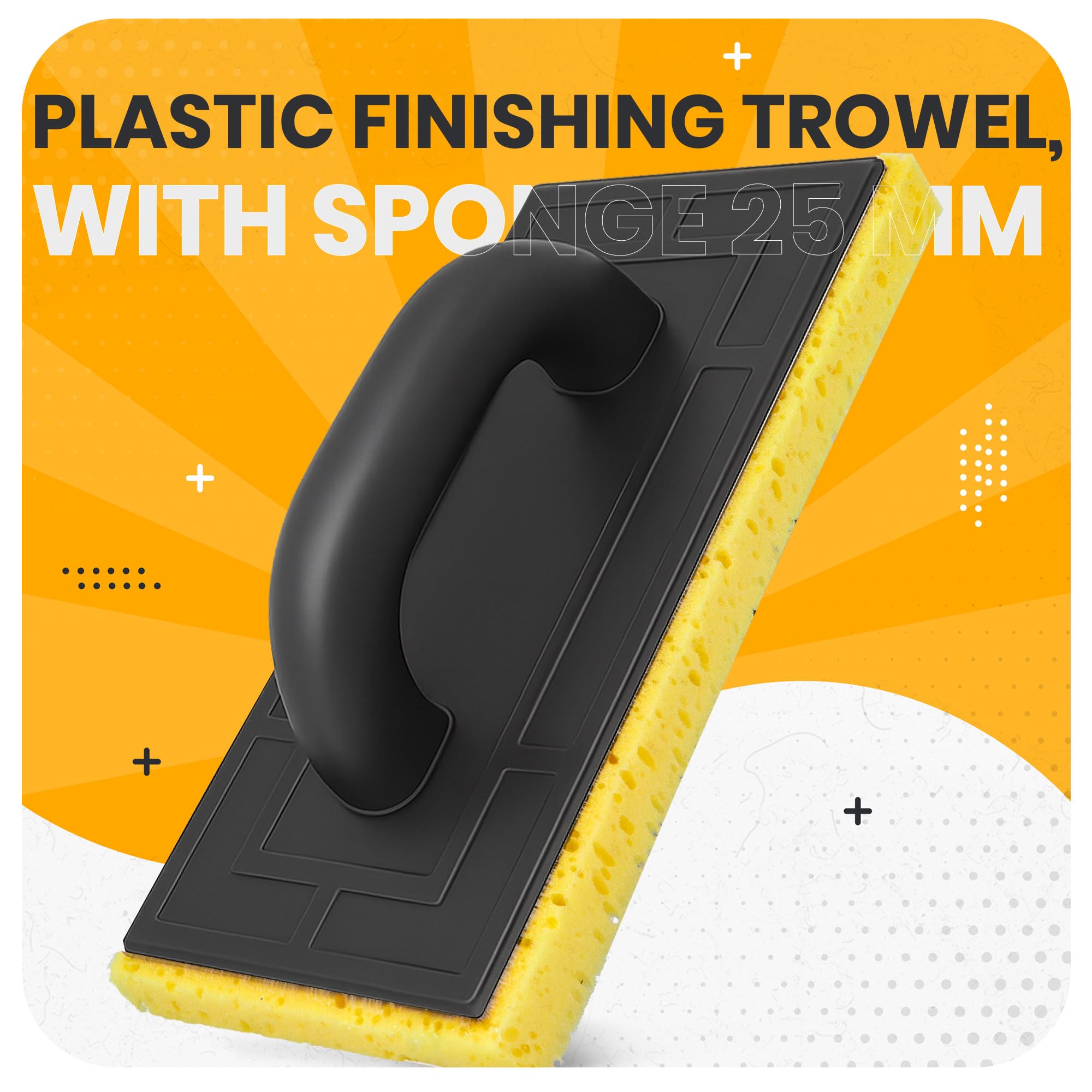 Instalguru Tavola Lavaggio Piastrelle 130x270 mm Frattazzo Con Inserto Accessorio Per Pulizia Giunti Parete Pavimento Fase Finale Cantiere Interni