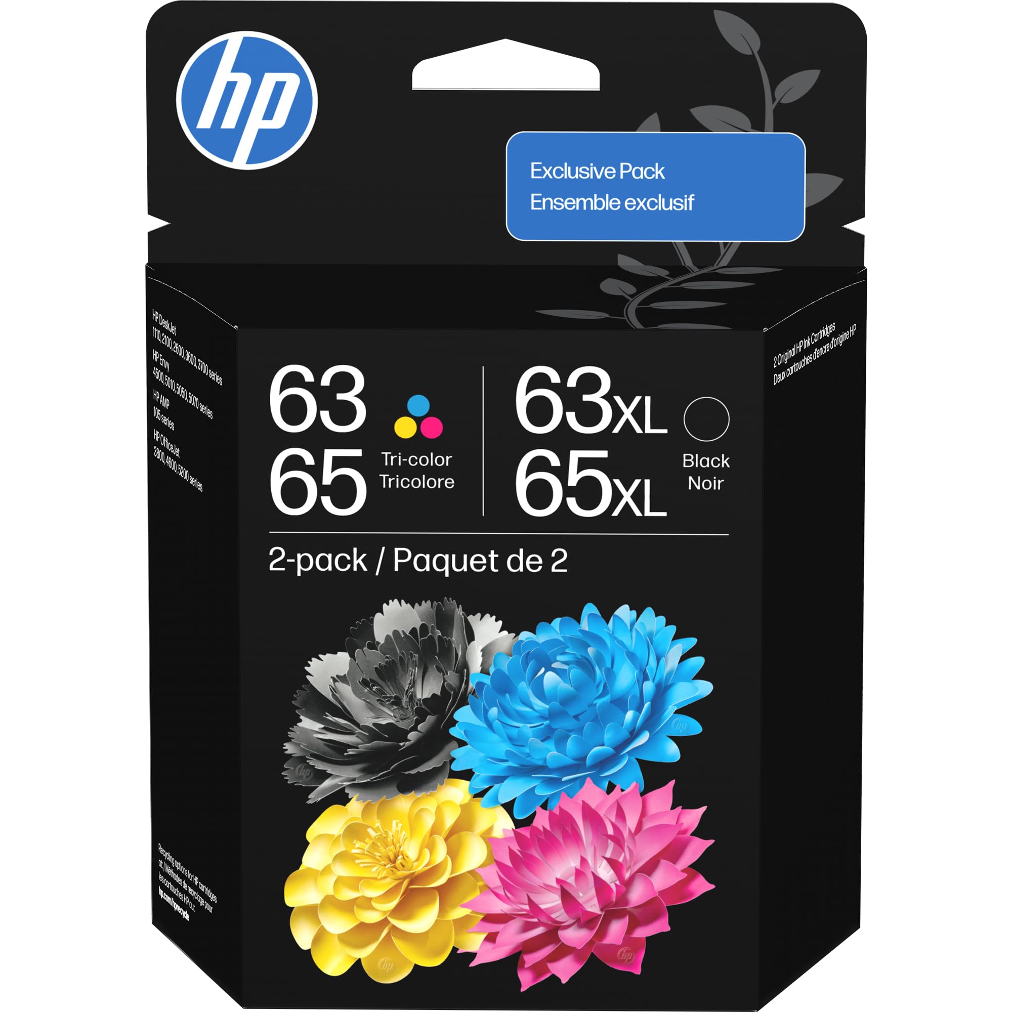 Amazon.com : HP Original 63/65XL Black High‑Yield + 63/65 Tri