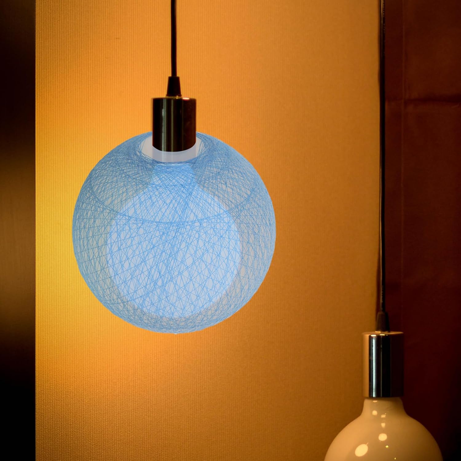 POPETPOP Globe Pendant Lamp Shade Decorative Lighting Fixture for Home Decor Easy Installation Versatile Design for Living Room Bedroom Dining Room