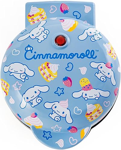 Uncanny Brands Hello Kitty Cinnamoroll Mini Waffle Maker - Cocina con tu personaje de cachorro favorito