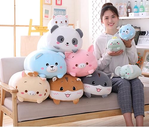 Miniatura 5 de COSGOO Bonita almohada de peluche de ciervo con cuerpo cilíndrico de ciervo, súper suave, para abrazar, para niños, almohada Kawaii para dormir,