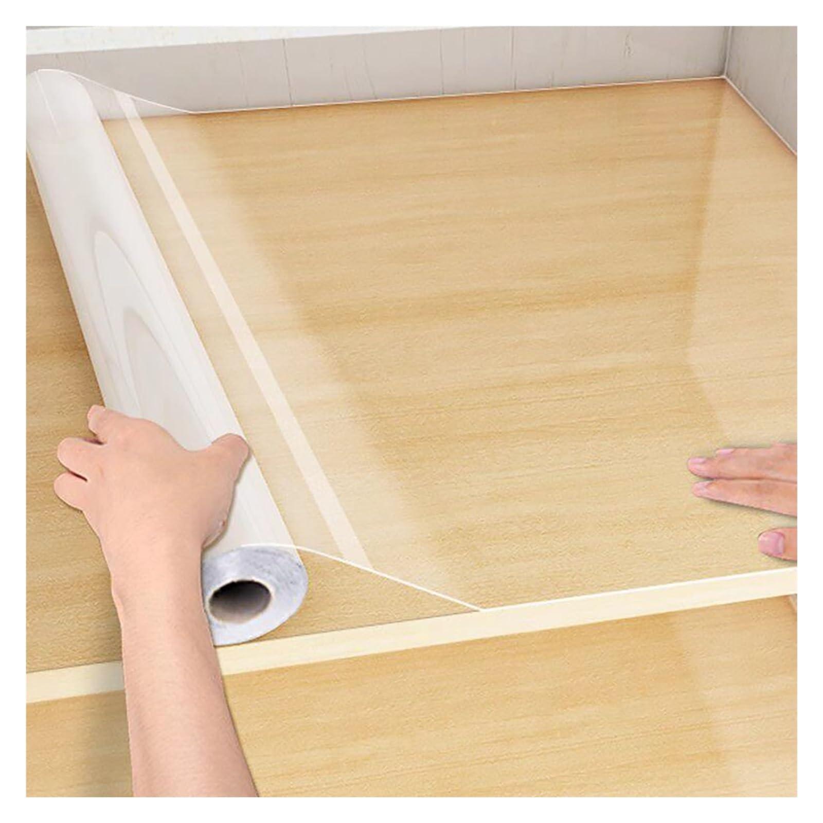 Papel de contacto transparente para armarios de cocina y mesas de madera