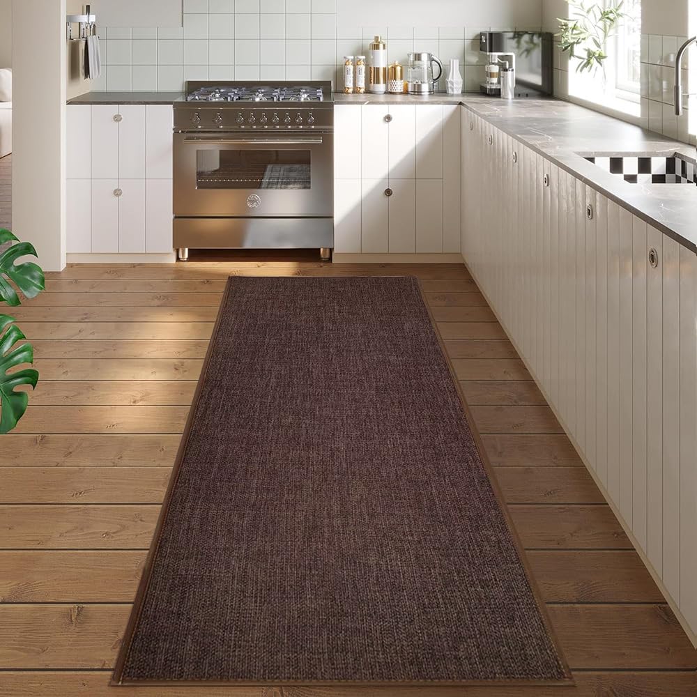 Tapis de bain pour salle de bain et douche ambiance cosy marron