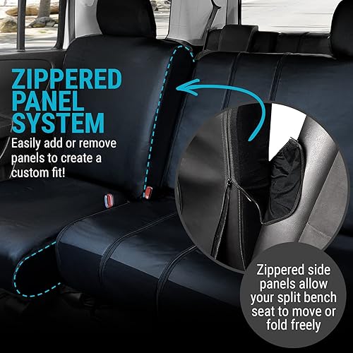 Miniatura 5 de Funda de asiento trasero para SUV para todos los asientos traseros plegables de segunda o tercera fila, se adapta a asientos de banco divididos 6040