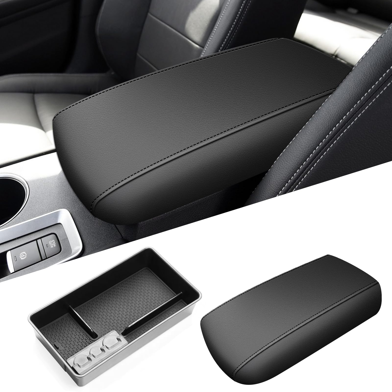 AOMSAZTO Center Console Organizer Armrest Storage Tray with armrest Cover for 2019-2023 Nissan Altima