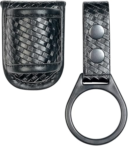 Miniatura 5 de TAFTACFR Soporte compacto para linterna (parte superior abierta) + soporte de correa de anillo de linterna para sostener Mag Lite y otras linternas