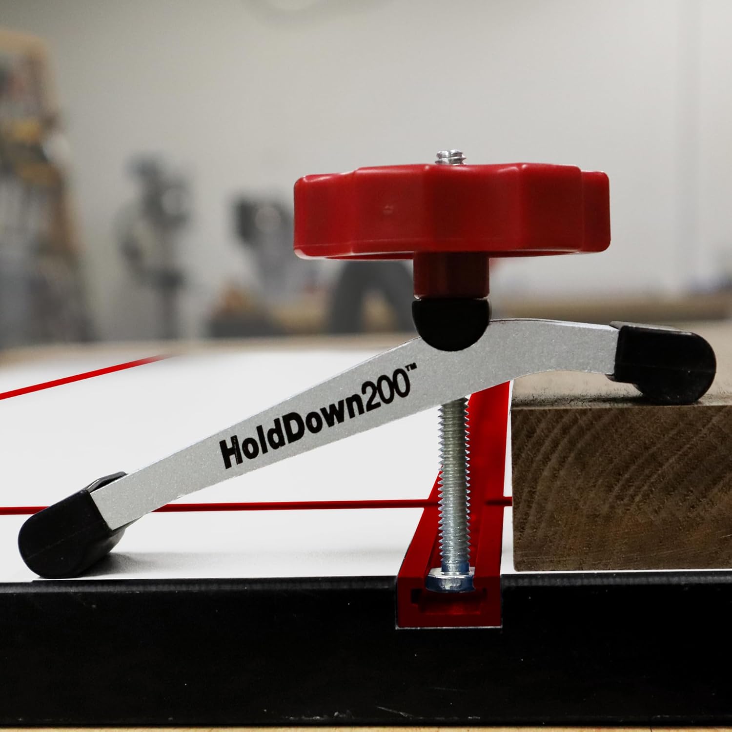 Milescraft 4036 Hold Down 200 2 Pack T-Track Hold Down Clamp. 5-1/4" L x 1-1/4" W, Anodized Heavy Duty T Track Clamps for Woodworking