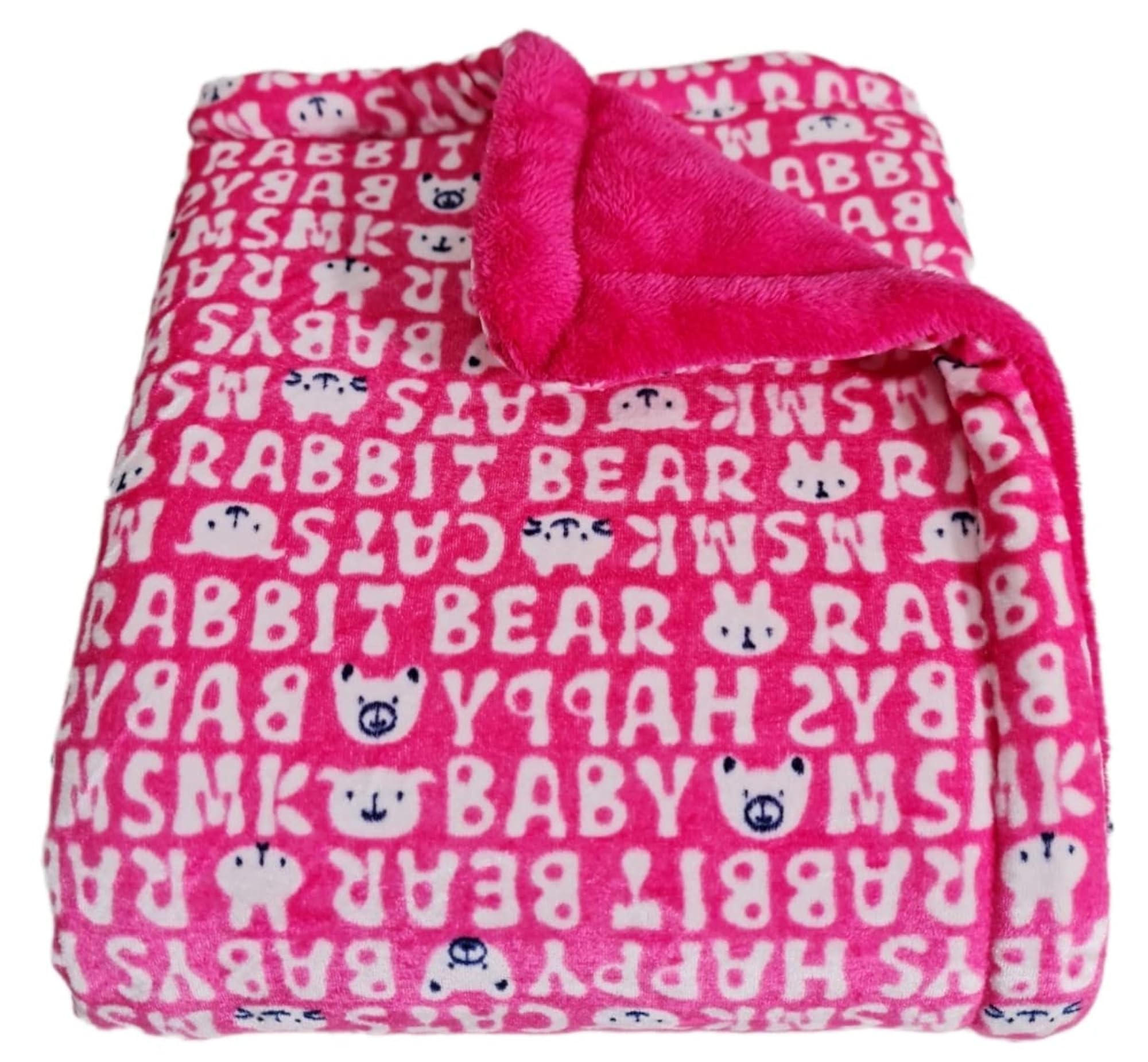 Fluffy 3-Layered Baby Blanket, All Season