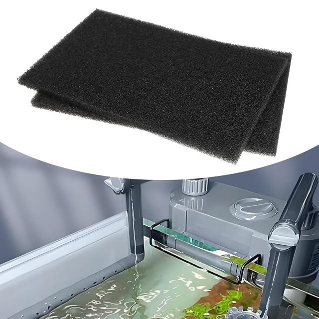 Foto 3 de 7 de eMagTech 2 Uds Esponja de Filtración para Acuario Filtro Esponja Espuma 260x160x10mm Filtros Esponja…