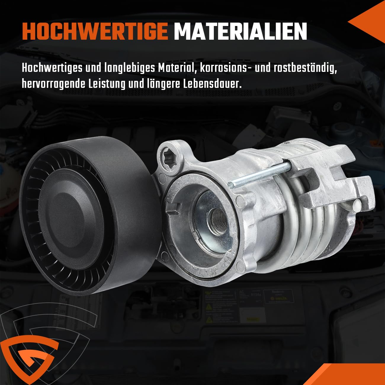 Spannrolle Riemenspanner Kompatibel mit Seat Cordoba, Ibiza III IV, Toledo IV; für Skoda Fabia I II, Roomster; für VW Fox Schrägheck, Polo 2001-2020 03D903305F
