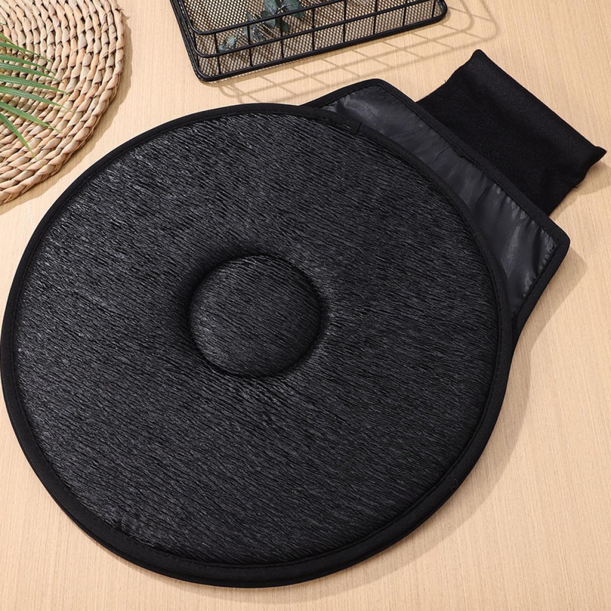 Drehbares Autositzkissen 360 Grad Rotierendes Sitzkissen 2 Stück aus Polyester und Eva mit Ergonomischem Komfort und Rutschfester Oberfläche für Autositz