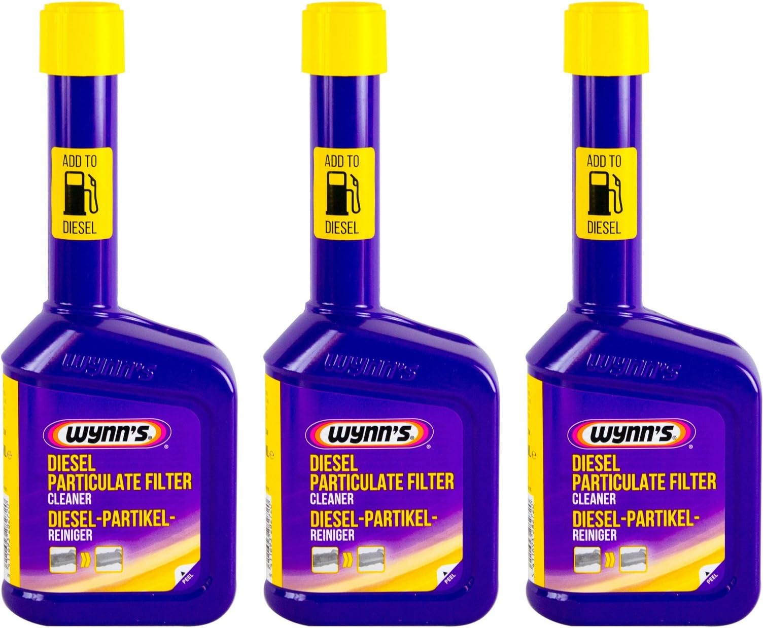 3 x diesel particulate filter, DPF, particulate filter, cleaner, 325 ml