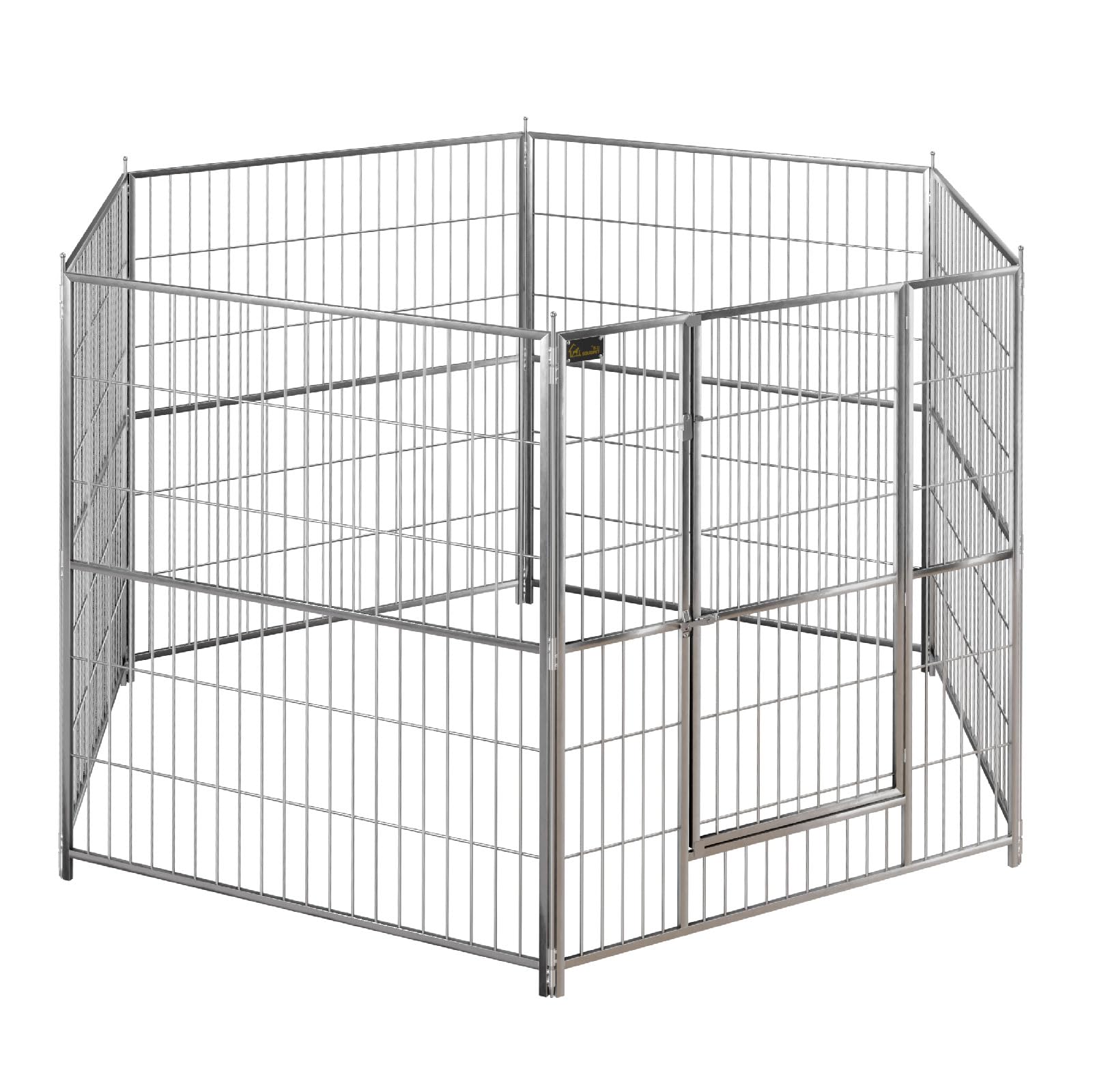 304 Stainless Steel pet Game Fence Puppy Game Fence Kennel Fence Sports Fence Door Fence Foldable Dog Kennel 6 Pieces Single Piece 33.5 inches