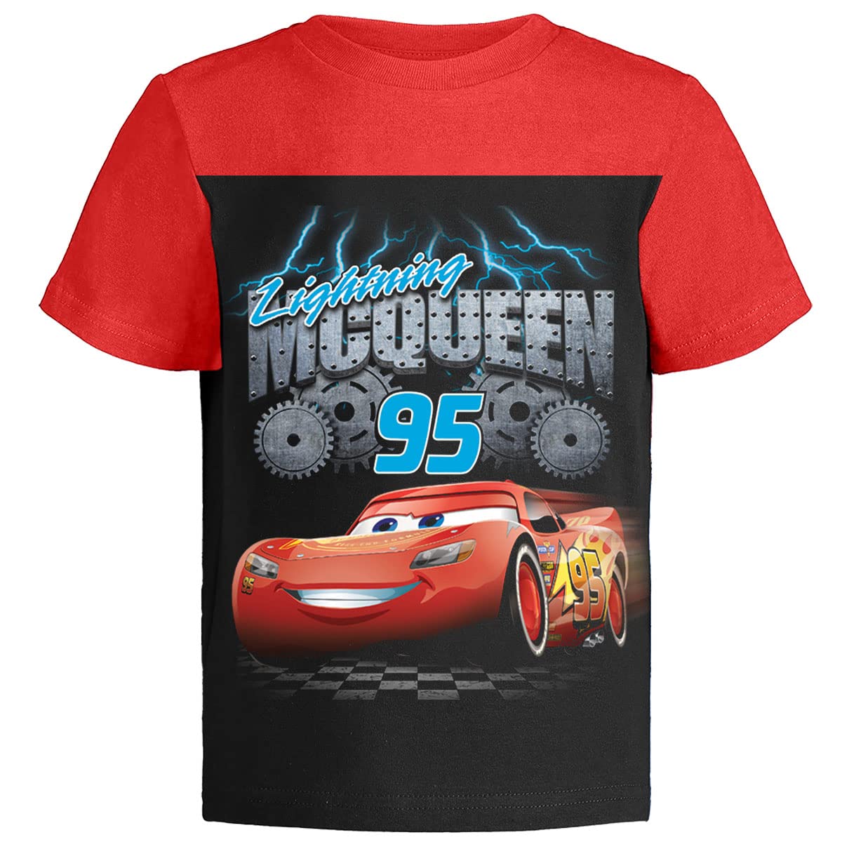 Disney Samochody Lightning McQueen Pixar graficzny T-shirt (zestawy) Tow Mater Doc Cruz Finn strój koszulka dla małych dzieci urodziny ubrania dla dzieci