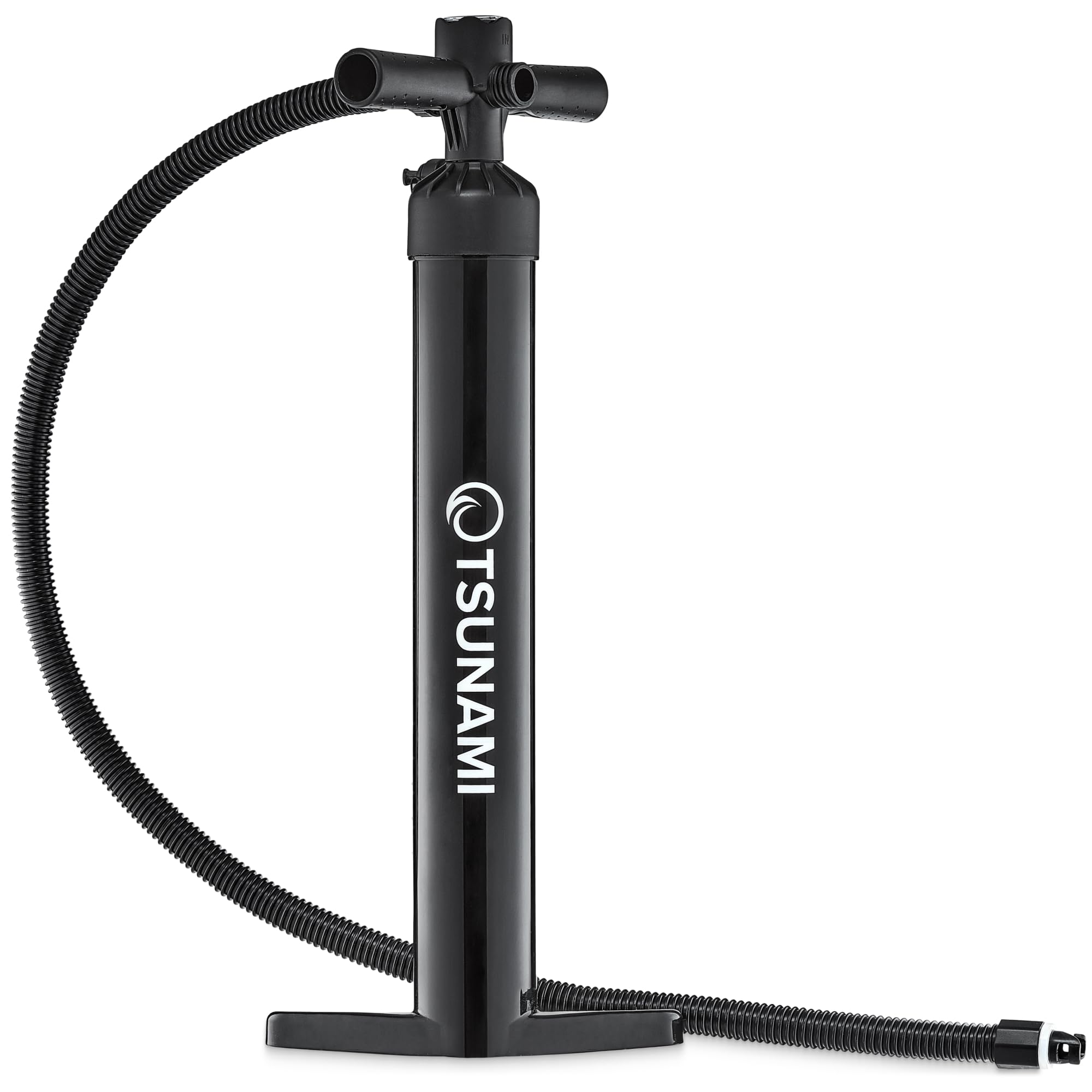 Tsunami SUP-Handpumpe, max. 2 bar (29 PSI), High Big Volume, Doppelt wirkende, Luftpumpe, Hochdruck-Superpumpe für Kajak, Dingy Boote, Paddelboard, Schlauchboot SUP und Stand Up Paddle Board