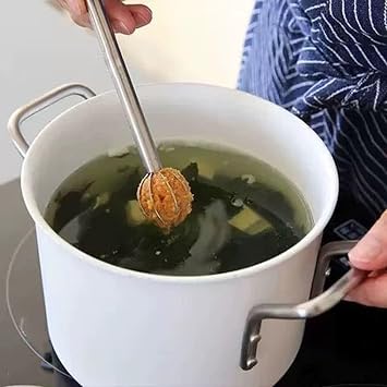 Rotating Double Head Miso, 304 Steel Measuring Tool for Soup & Easy Melting Control Double Head Miso Stirring Tool