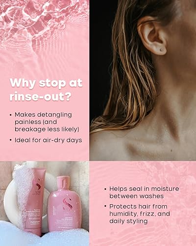 Miniatura 7 de Alfaparf Milano Semi di Lino Moisture Nutritive Shampoo and Conditioner Set para cabello seco - Champú y acondicionador hidratante sin sulfato -