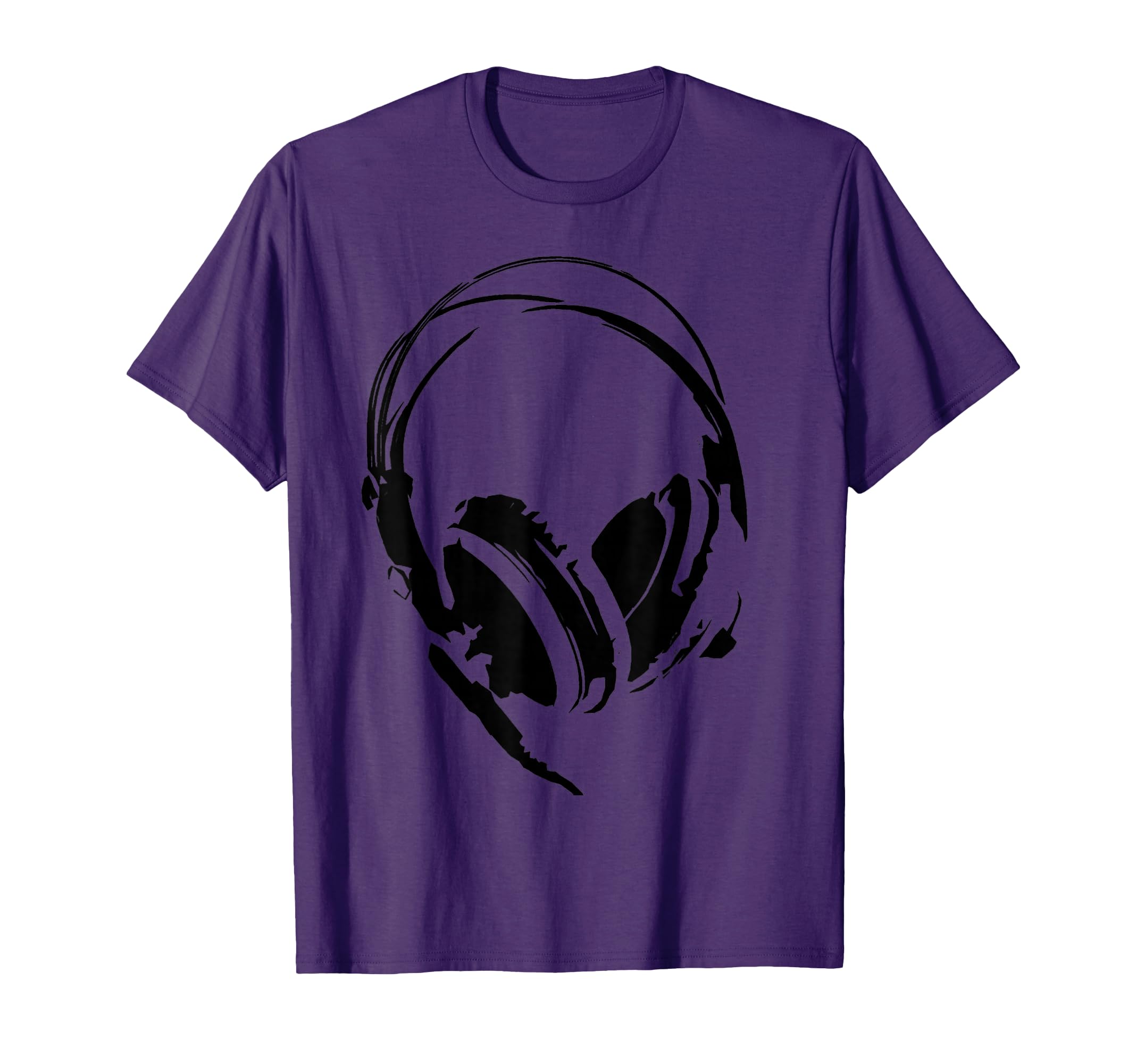 Headphones Shirt Anime DJ T-Shirt Black Man Woman Child White T-Shirt