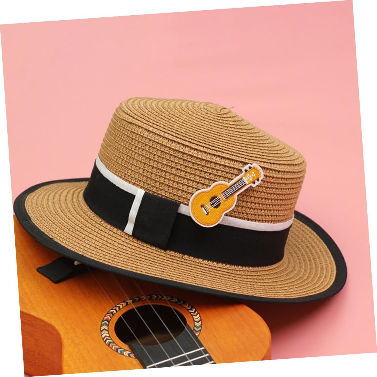 BESPORTBLE 4pcs Embroidery Ukulele Brooch Decorative Cartoon Pins for Clothing Book Bags and Backpacks Unique Accessories for Parties Festivals and Daily Wear