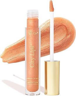 – City Beauty City Lips Plumping Lip Gloss - High-Shine Gloss for Fuller, Younger-Looking Lips | Hydrating & Smoothing Lip Treatment Hyaluronic Acid
