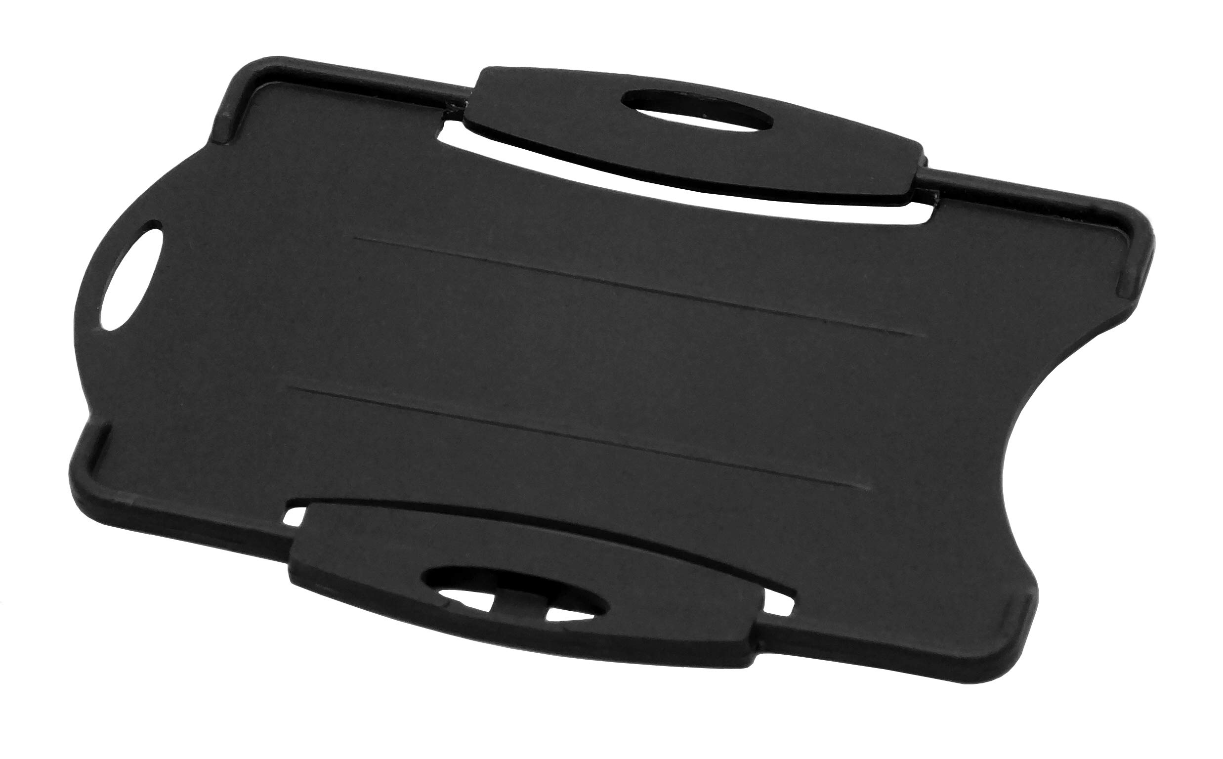 Metal Detectable Swipe Access Card Holder Without Chain Black