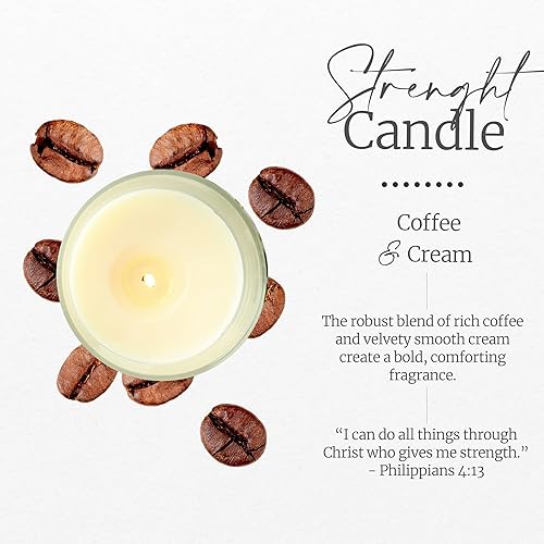 Miniatura 10 de Elly & Grace - Vela de soja de vidrio perfumada con versículo bíblico inspirador, regalos cristianos para mujeres, velas perfumadas para el hogar