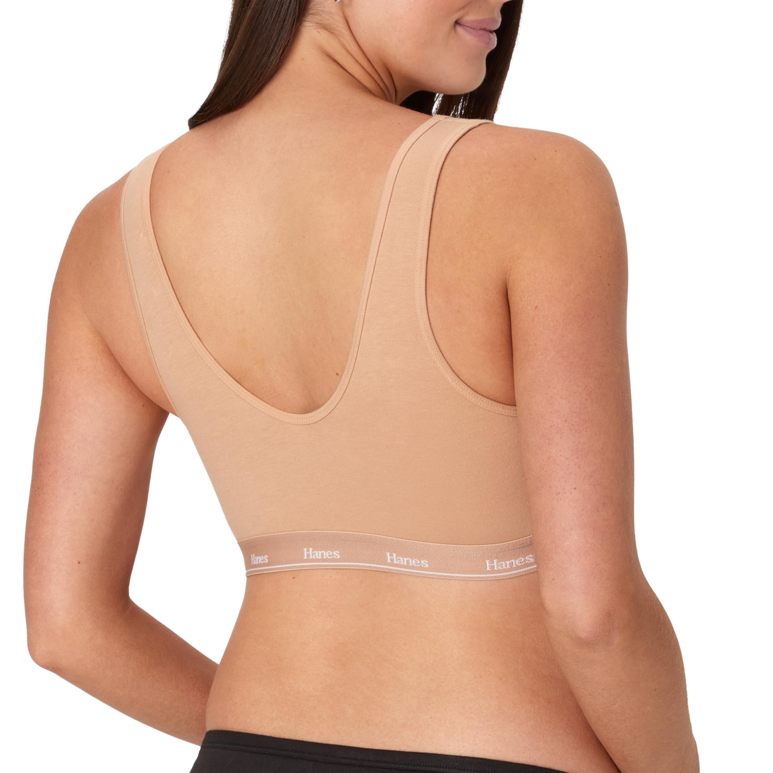 Hanes Maternity Bra, Lounge Nursing Bralette, Moisture-Wicking, Odor Protection Reggiseno Donna