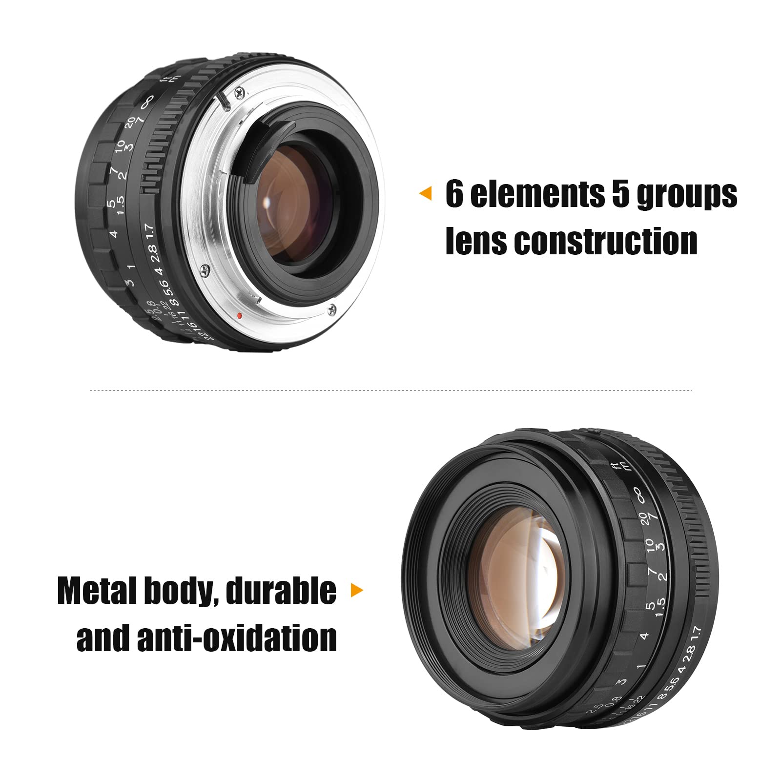 50 mm F1 7 duża przysłona ręczna ostrość obiektywu aparatu PK zamiennik dla kamer pełnoklatkowych K1 K-1 Mark II