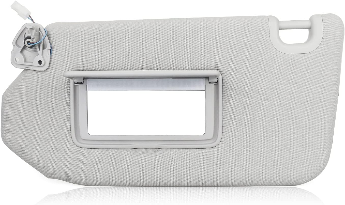 Left Driver Sun Visor for 2013-2018 Pathfinder 2014-17 Infiniti QX60 with Lamp 96401-9PB0A 964009PB0A