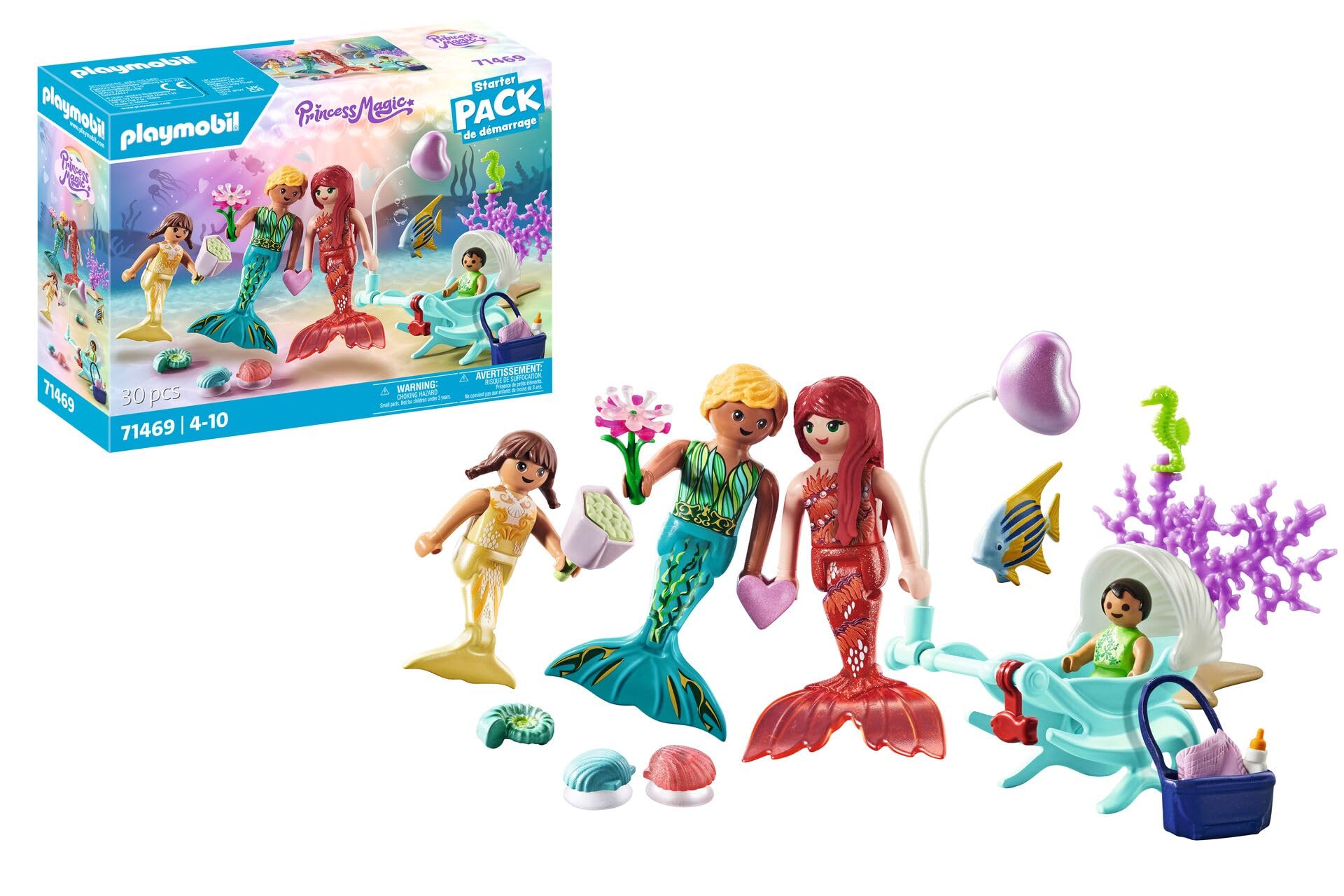 PLAYMOBIL Princess Magic 71469 Ausflug der Meerjungfrauenfamilie ab 4 Jahren
