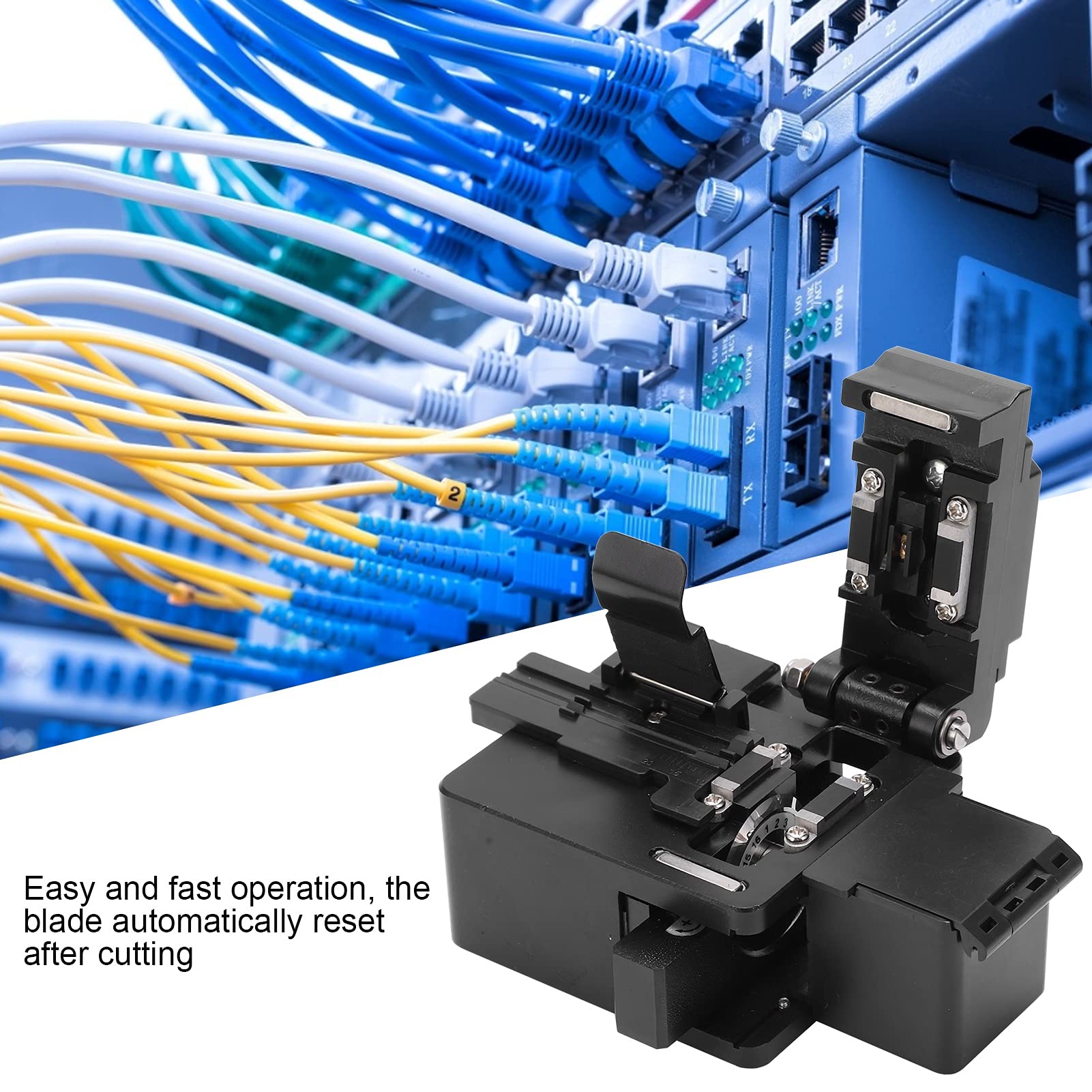 TM‑27 Cortadora de Fibra Óptica 3 en 1, Cortadora de Fibra Óptica de Empalme en Frío de Metal de Alta Precisión, Herramientas de Corte Pelacables