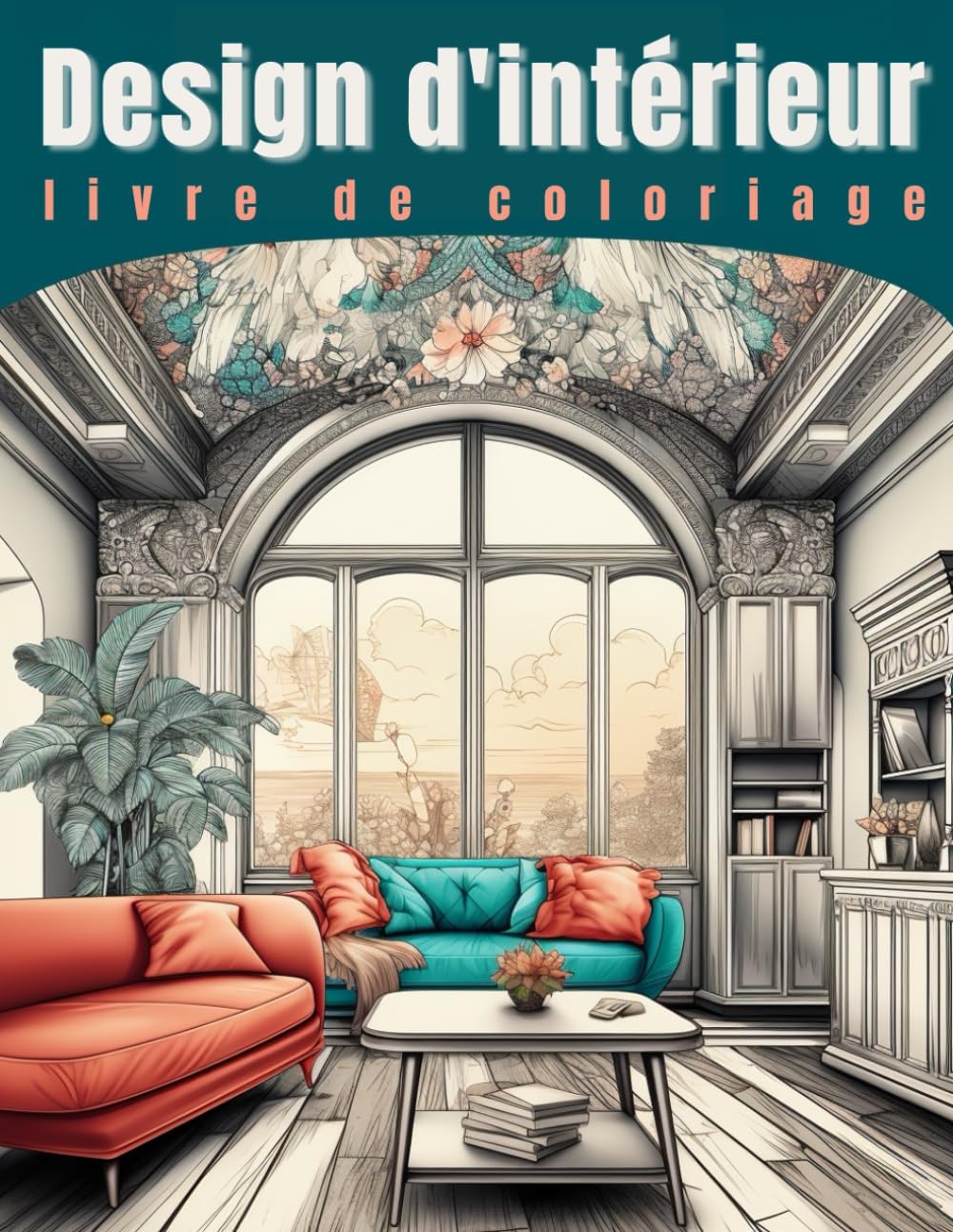 Independently published Design d'intérieur livre de coloriage