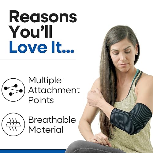 Miniatura 5 de Manga elástica de compresión para rodilla, correas de soporte para piernas, muslos, isquiotibiales, articulaciones de tobillo y codo, reducen la