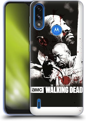 Head Case Designs AMC The Walking Dead Morgan Gore - Funda de gel suave con licencia oficial compatible con Moto E7 PowerMoto E7i Power