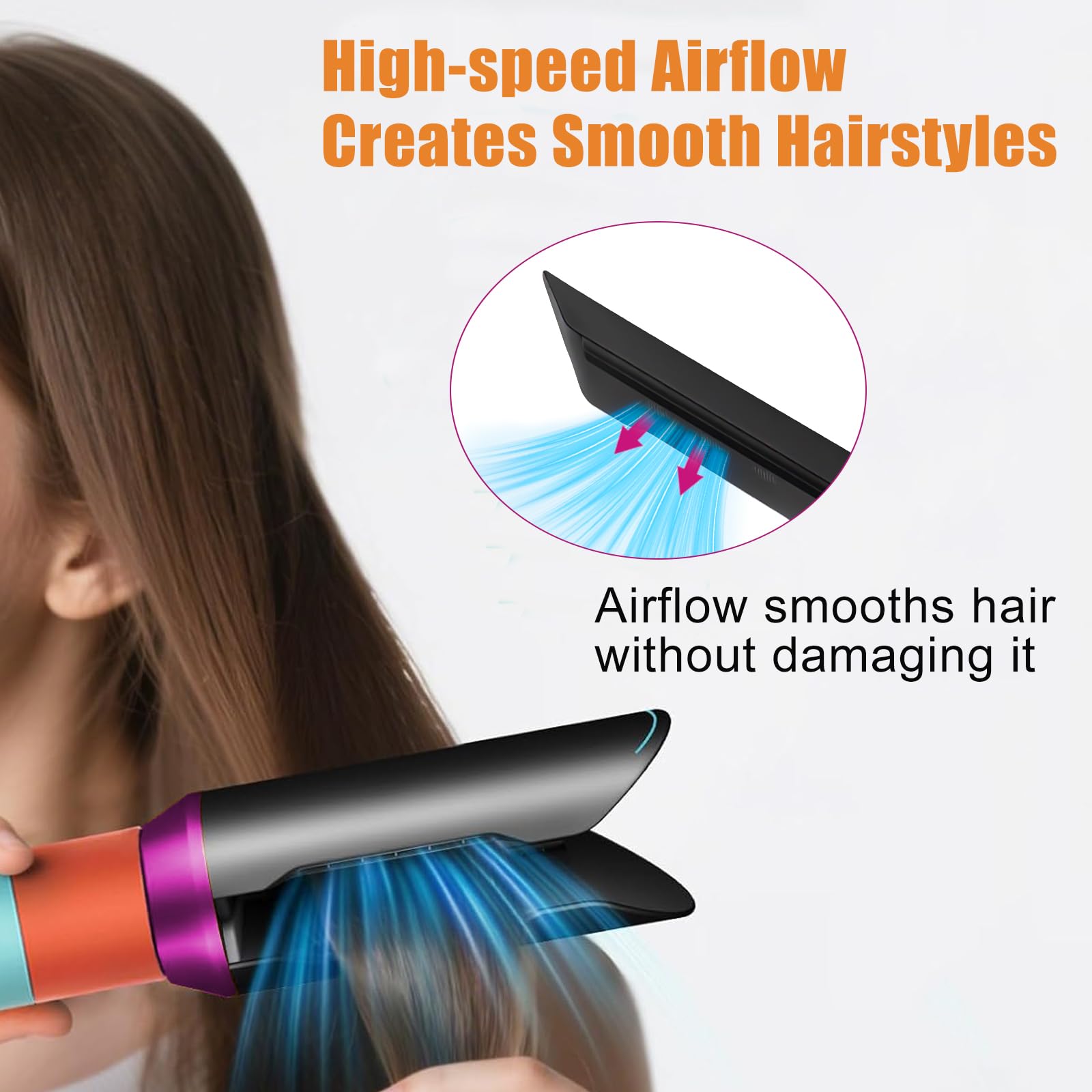 Piastra per capelli Dy-Son Airwrap HS01 HS05 HS08 Spazzola per lo styling dei capelli ricci Accessori professionali per salone (rosa)