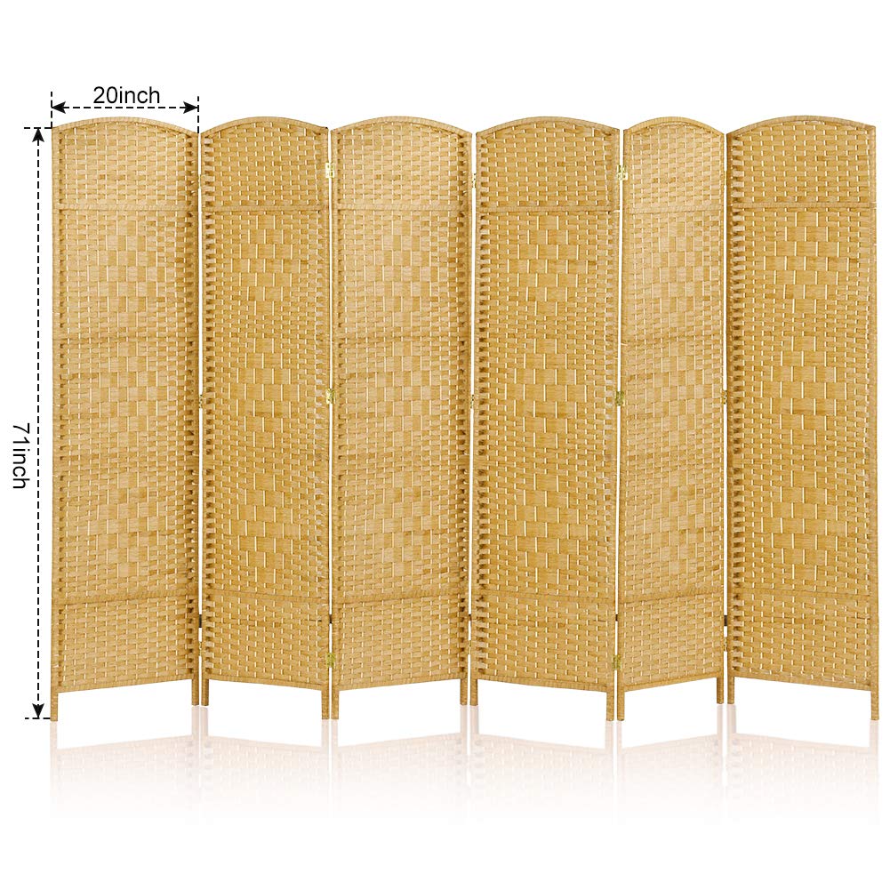JOSTYLE Room Divider 6ft. Tall Extra Wide Extra Wide Privacy Screen