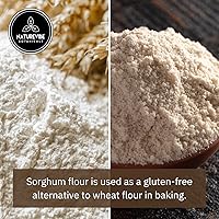 Vista 4 de Naturevibe Botanicals Harina de sorgo de 5 libras de calidad premium Se utiliza para hornear y como espesante