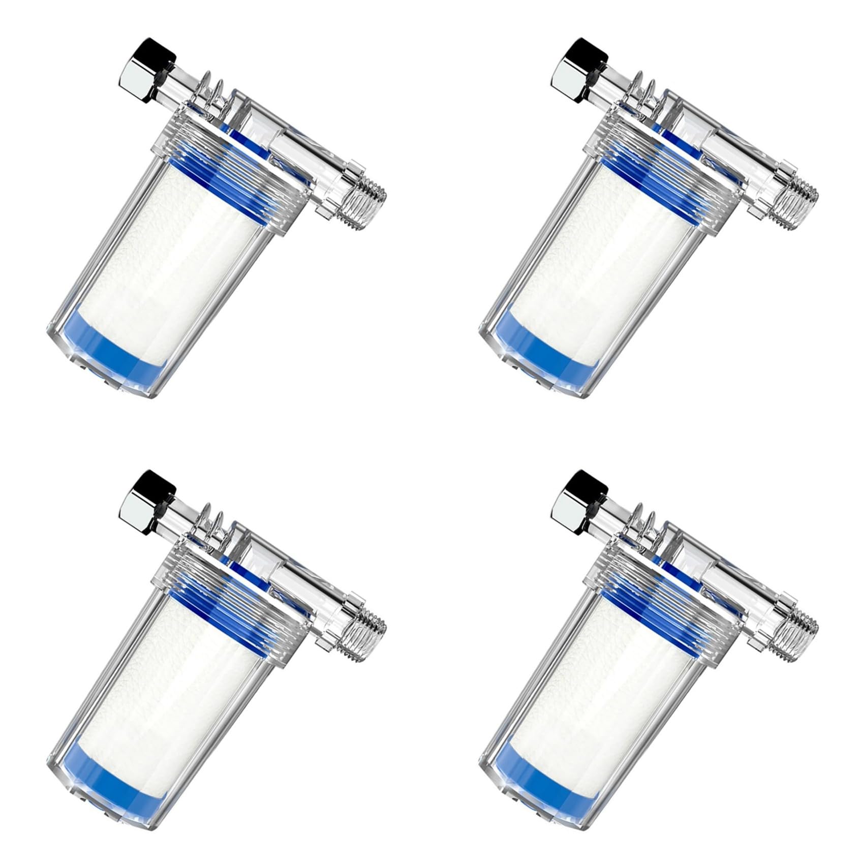 Aundhegrtt 4 PCS Filter Water Filter for Washing Machine Showerhead Filter Bath Household Water Purifier Toilet Water Filter