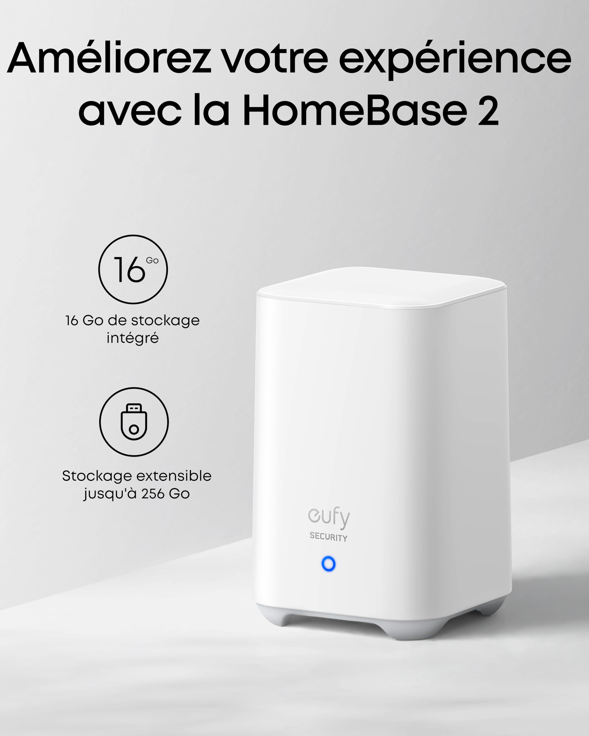 eufy Security eufyCam E40,caméras de sécurité solaires sans Fil pour l’extérieur, 2K avec Panneau Solaire intégré, Vision Nocturne MaxColor,mémoire Extensible, sans Frais d'abonnement mensue