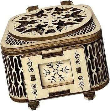 Classical Music Box Wooden 3D Stereo Puzzle Handmade DIY Music Box Assembling Crafts Adults music box