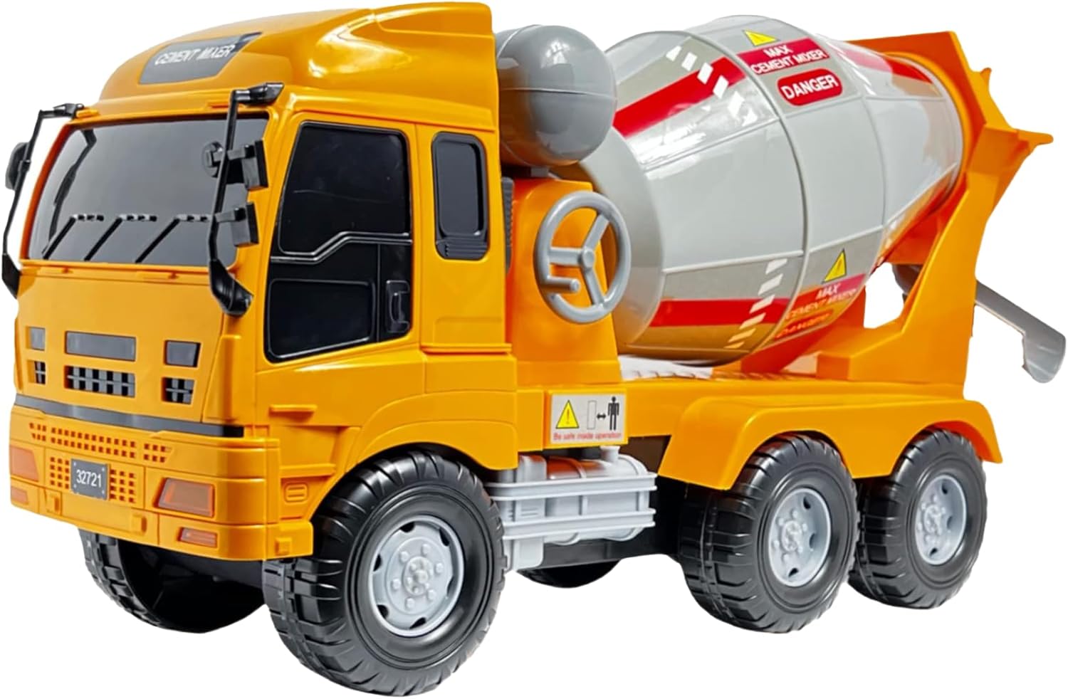 Big Daddy XL Cement Truck: Supercharge Imaginative Construction Play (Indoor & Outdoor, Heavy-Duty, No Batteries)