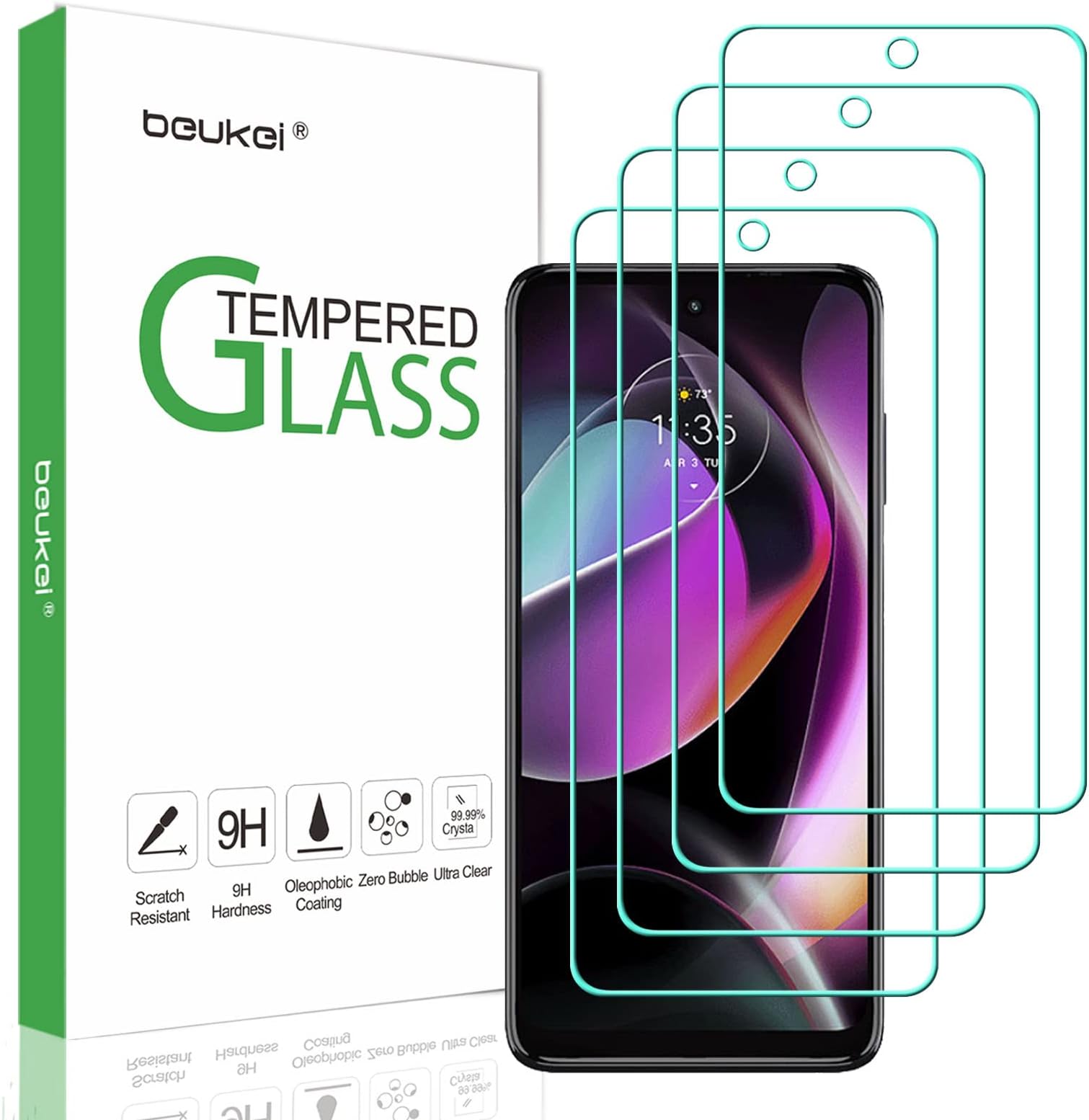 6 Protezioni Schermo Supershieldz Trasparenti Per Motorola Edge