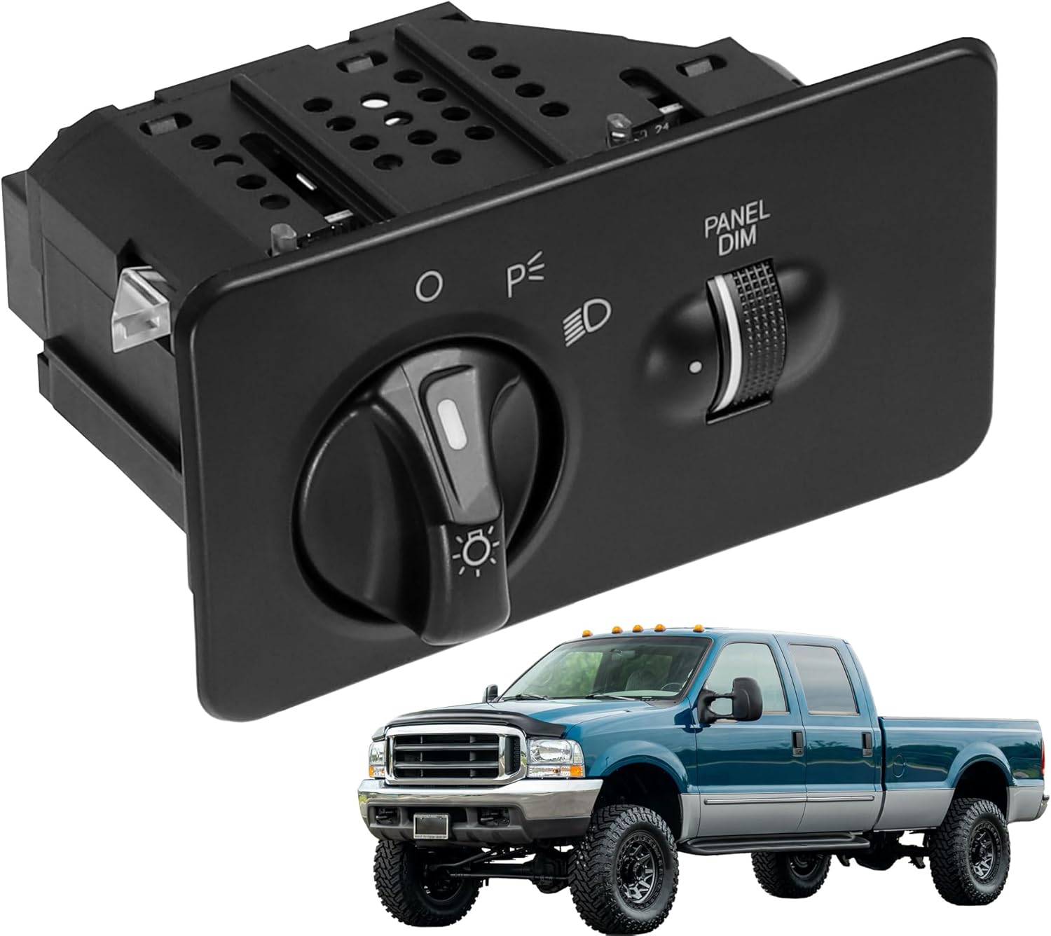 Headlight Switch Assembly Compatible with 1999-2005 Ford F-250 F-350 F-450 F-550 Super Duty F-650 F-750 F-800 Truck Replaces 1S1833 F81Z-11654-AA 88924369 SWA41651 SW5226